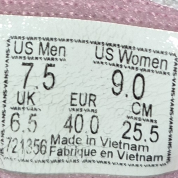 Vans Sk8-Hi Canvas Prism Pink / True White High-Top Shoe Men's 7.5 Womens Size 9 - Picture 5 of 5